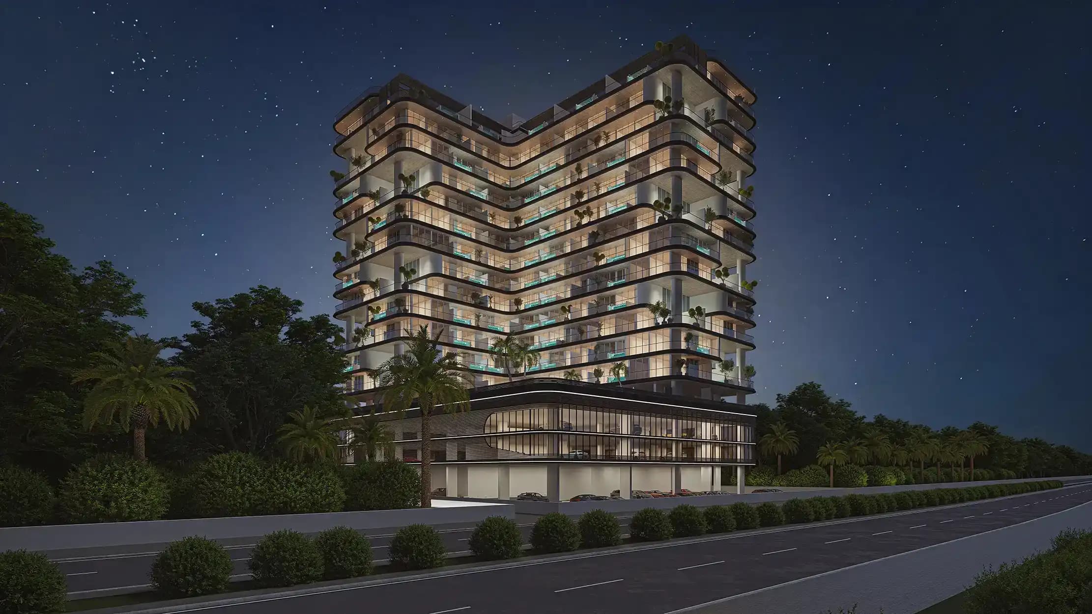 Barari Palace luxury open-plan living and dining interior